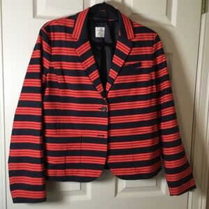 Gap The Academy Blazer Navy & Red Stripes - Size 12